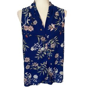Katherine Barclay Floral Dressy Tank Shell Blouse. Sz Sm. Great Condition!!